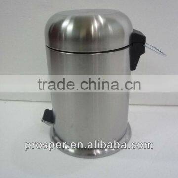 bowl shaped cover stainless steel foot pedal waste bin 5L/12L