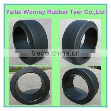 HOT SALE PRESS ON SOLID TIRE 28X16X22 SMOOTH PATTERN forklift tire 28X16X22 with LOW PRICE