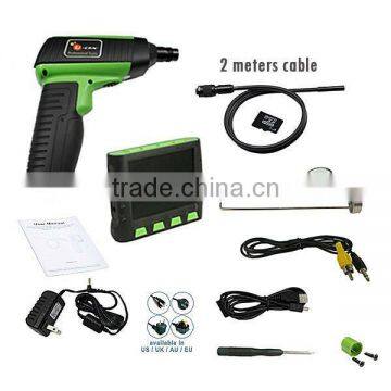 Wireless / Wired 3.5" TFT LCD Video Inspection Snake Scope Borescope Endoscope Camera 2M Cable With 9mm Diameter Slim Camera photo-2