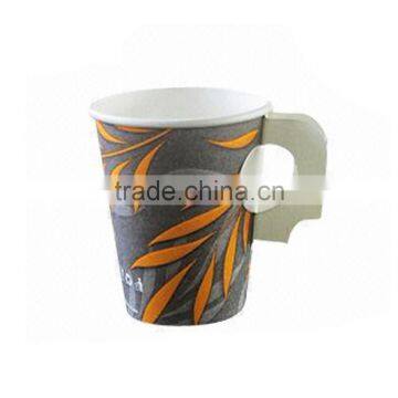 Eco-Friendly High quallity folding paper cup with handle