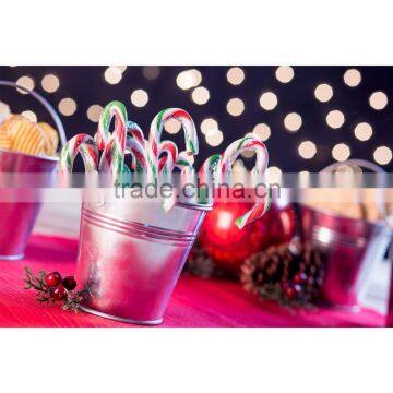 Set Of Six 11cm High Galvanised Steel Serving Buckets - For A Variety Of Uses photo-3