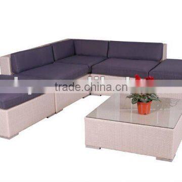 Rattan garden sofa