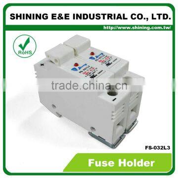 FS-032L3 Rail Mounted Cartridge Type AC DC 600V 32A Fuse Holder photo-3