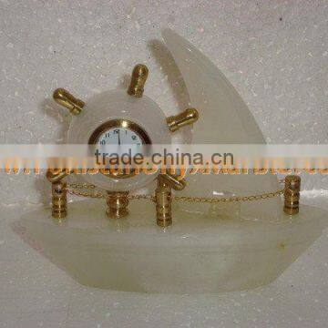 The Most Beautiful WholeSale 2017 New Design CLOCKS ONYX MARBLE HANDICRAFTS photo-4