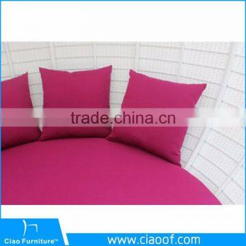 Luxury Rattan Apple Bed Wicker Furniture Sun Lounger photo-6