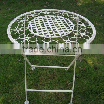 Antique White Foldable Outdoor Children Table Chair Set photo-2