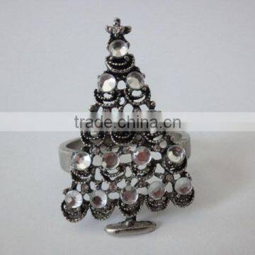 metal napkin ring , xmas tree napkin ring