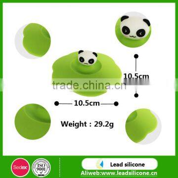 Cute Panda Silicone Lid Silicone Coffee Cup Cover photo-3