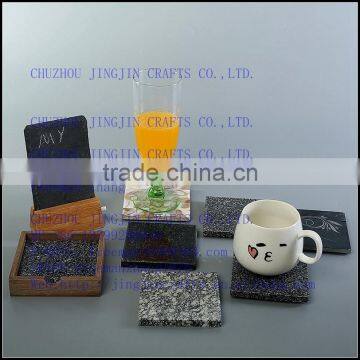 elegant etched and handmade rough edge slate coaster wholesale,good quality slate coaster maker