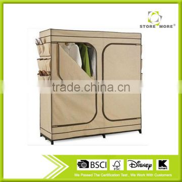 Store More Multifunctional Fabric Wardrobe Cloth Closet With Wheels