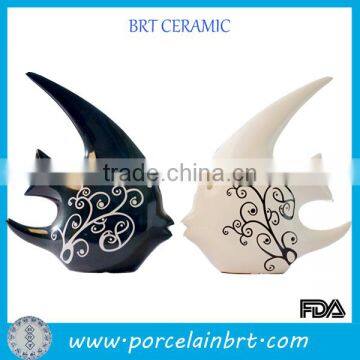 2016 European Style Ceramic Fish Crafts Wedding Gift Item