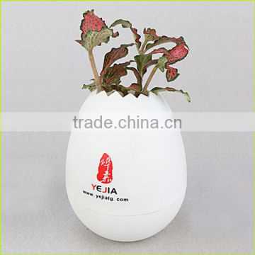 Wholesale decorative mini artificial flower pot with UV oil processing