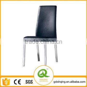 B893 Guangdong Black Leather Dining Table Chairs