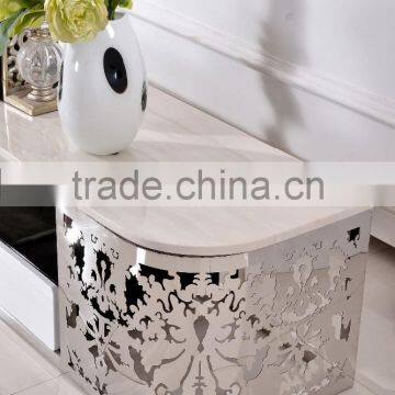 E190 Living Room Cheap Modern Marble Top tv Stand on Sale photo-2