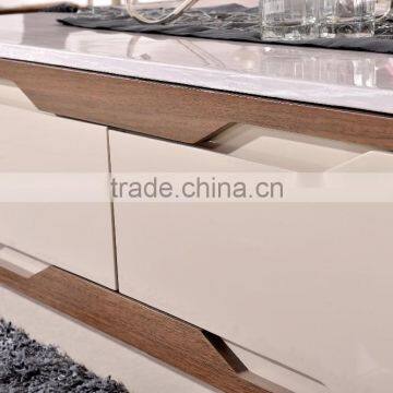 E386 Hot Sale Fashionable High Quality Skid Resistant Luxury TV Stand photo-3