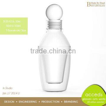 Wholesale Borosilicate Special Fancy Glass Wine Bottles photo-3