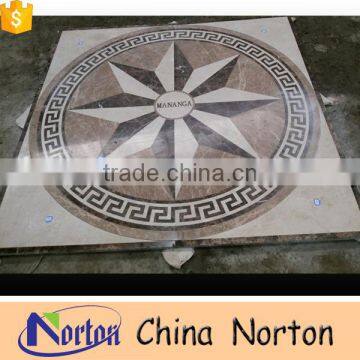 Norton waterjet marble tiles design medallion floor pattern for sale NTMS-MM013L