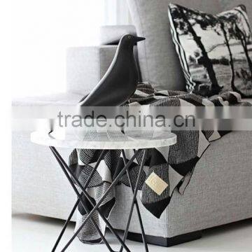 Cooper Metal Stainless Steel Frame With Glass-top Round End Table for the Living Room photo-2