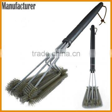 High Quality Stainless Steel Barbecue BBQ Grill Cleaning Brush photo-2