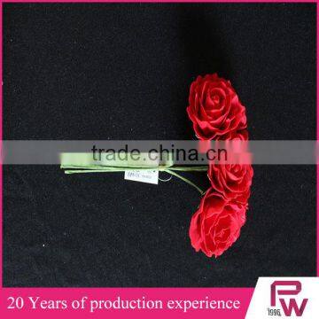 import china products red artificial flowers for wedding