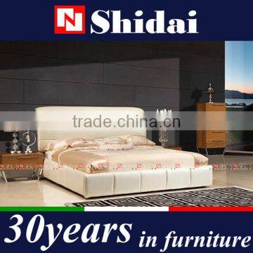 Affordable Best Price Modern Bedroom Furniture, King Size Leather Bed photo-2