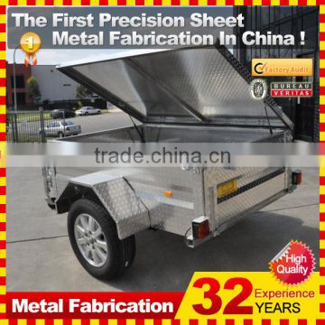 7x5 8x5 galvanized car trailer camping box