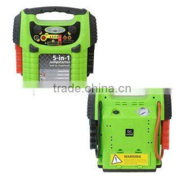 163555 5 in 1 100PSI Air Compressor 8 LED Work Light 2xDC 5V 500 MA USB Socket Output Jump Starter photo-3