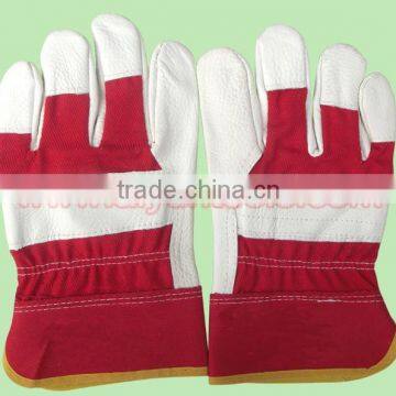 Cow Leather Gloves Work Gloves Cow Split Working Arc-welder's Glove photo-5