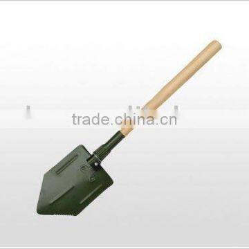 Wood handle shovels gardening tools farm tool army spade