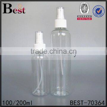 130ml Best Sellers Cosmetic Water Toner Clear Spray Bottle High Quality Round Shoulder Pet Plastic Bottle Spray Cheapest photo-5