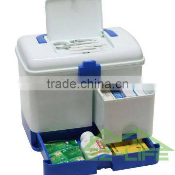 2016 New Design Rattan Plastic First Aid Emergency Medical Cheap Family Samall Accessories Storage Box/organizer/case/kit