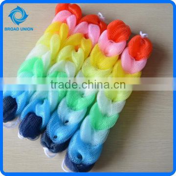 Wholesale Long Shape Natural Mesh Bath Sponge