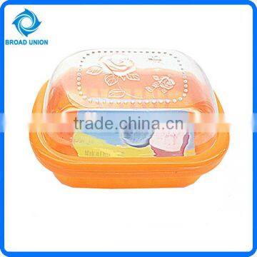 Cheap Plastic Orange Soap Box Dish