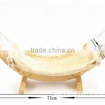High qulity cat hammock bed Wooden Frame cute pet hammock bed