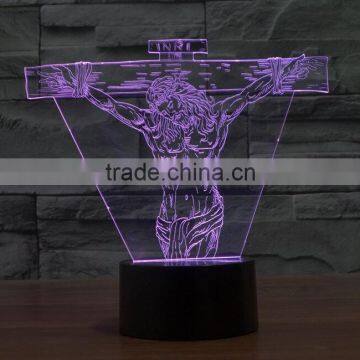 Customize Your Own Logo 3D Visual LED Magical Small Table Lamp Night Light photo-3