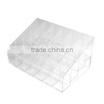 Clear Acrylic 24 Lipstick Holder Display Stand Cosmetic Organizer Makeup Case photo-5