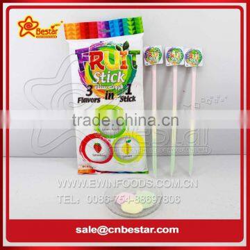 3 Colors Sour Powder Straw / Sour Powder Stick