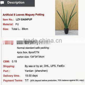2015 New Home Decoration Maguey Potting Artificial Green Plant photo-2
