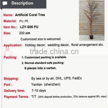 Popular Products Party Hall Decoration Coral Tree Lighted Wedding Centerpieces photo-2