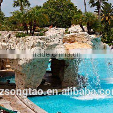 Songtao outdoor natural stone artificial rock waterfall