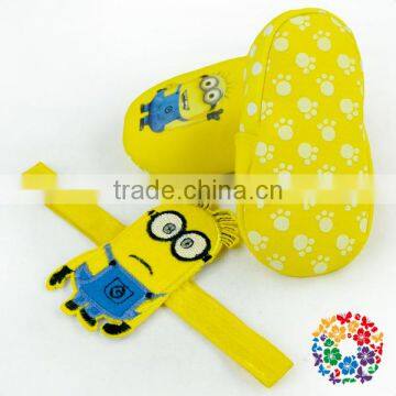2016 Special Baby Girl Shoes Cartoon Character Pattern Shoes With Matched Headband Cotton Warm Shoes Whoelsale photo-5