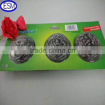 3ps Stainless steel scourer for kitchen cleaning