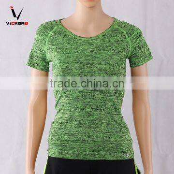 Ladies Sportswear Fitness Clothing Training Short Sleeve Sport Shirt Women photo-5