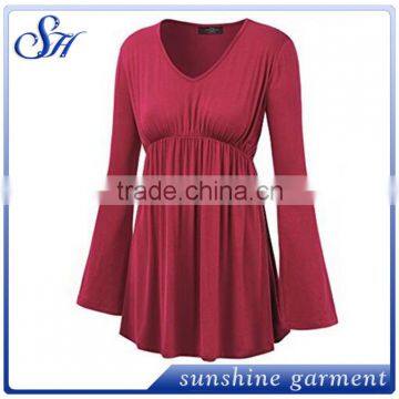 New Casual Design Blouses Fashion Style Round Bottom 2017 for Women photo-2