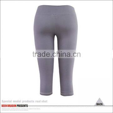 Womens Fitness Wear Custom Logo Anti-static Yoga Capri Pants photo-5