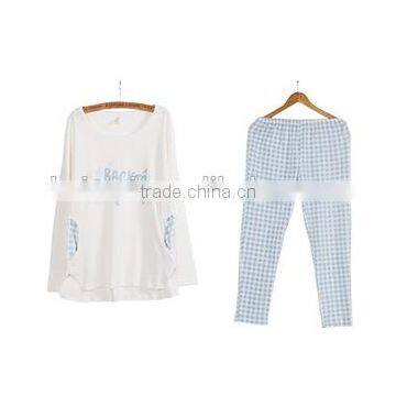 wholesale cotton pajamas women popular printing pajamas for women