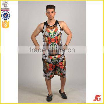 apparel wholesale custom printed 100 polyester tank tops