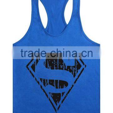 Superman Gym Singlets Mens Tank Tops Wholesale,Bodybuilding Equipment Fitness Men's Gym Stringer Tank Top Sports Clothes photo-3