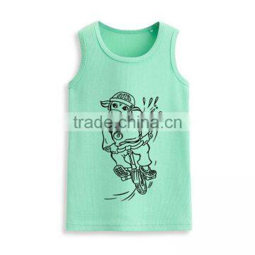 Wholesale Sleeveless t Shirt Fashion Kids Custom Print Tank Top Manufacturer photo-2