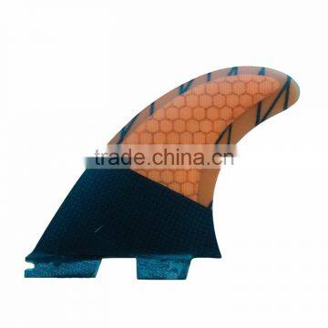 FCS II G5 Fins Orange Honeycomb Fiber Fin FCS 2 Fins in Surfing